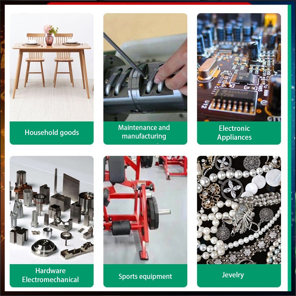 ღ 30G 30G Transparan Ab Lem Kekuatan Tinggi Perekat Tahan Korosi Tahan Panas Ab Lem Kaca Kristal Perhiasan logam Elektronik Perbaikan