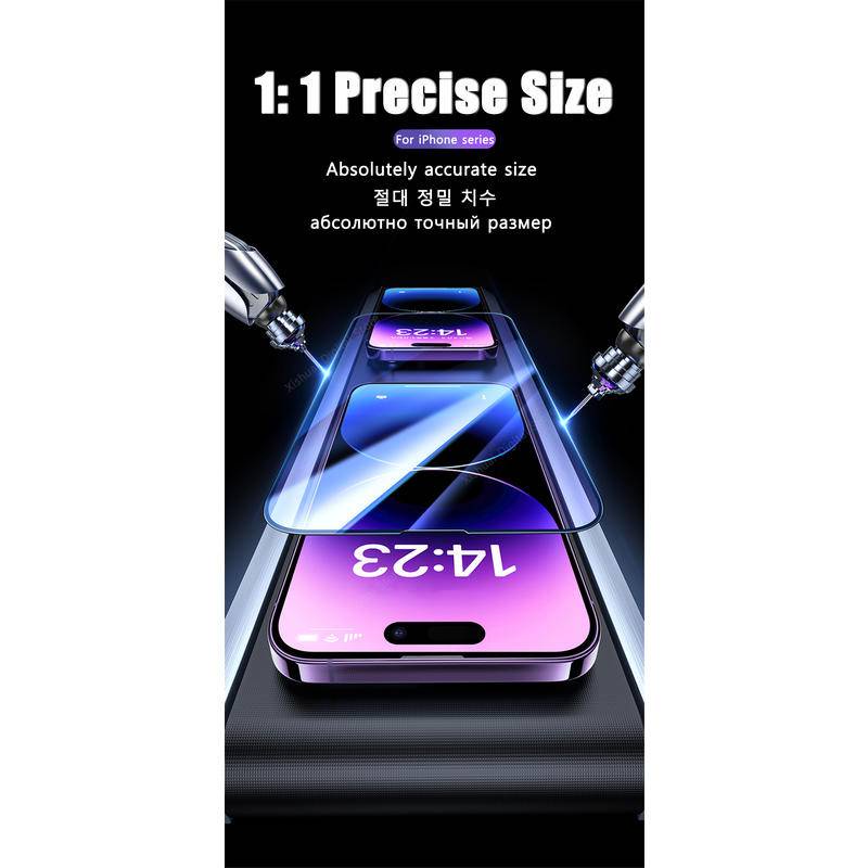 2pcs Tempered Glass Untuk Iphone14 13 12 11 Pro MAX Plus Mini Pelindung Layar Untuk iPhone X XS MAX XR 78 6 6S Plus SE 2022 2020 14Plus 13Mini 12Mini Aksesoris