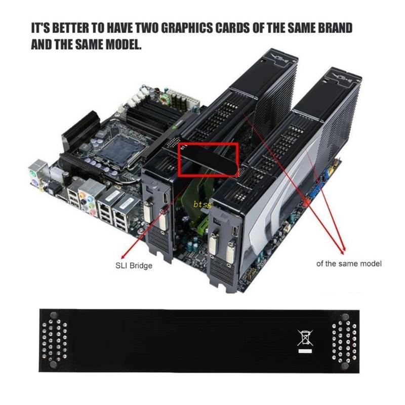 Btsg N Card Dual Graphics SLI Bridge Konektor GPU Kabel Crossfire10Cm/3.94in