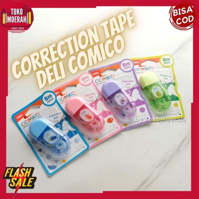 

DISKON SHOPEE/ CORRECTION TAPE COMICO TIP EX KERING LUCU IMUT MURAH COMICO READY COD - Biru