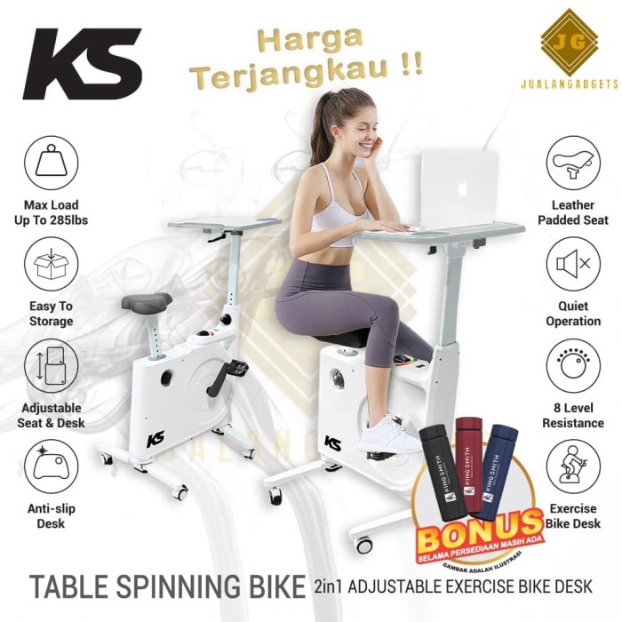 KS Spinning Bike Table Exercise Bike Spinning Meja Garansi