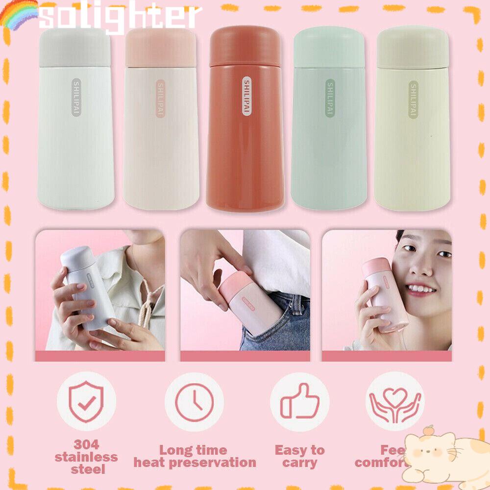 Solighter Termos Cangkir Tempat Minum 150ml Thermal Flask Anti Bocor