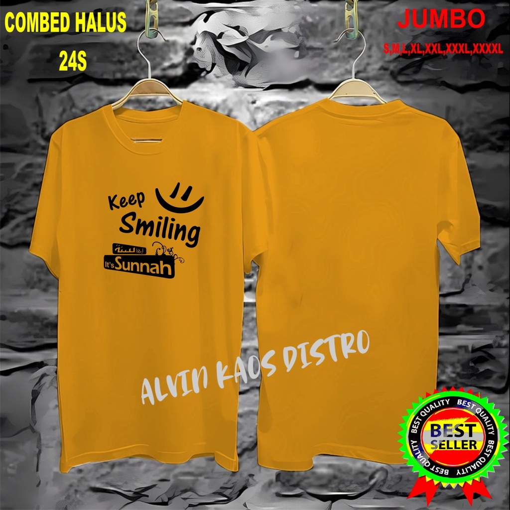 Apps KAOS keep smiling its sunnah/KAOS EKSPRESI/KAOS HITS/KAOS BANDUNG/KAOS MURAH/KAOS DISTRO