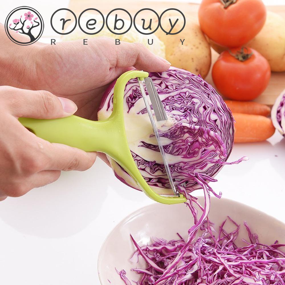 REBUY Multifunction Fruit Peeler Sharp Carrot Cutter Vegetable Grater Potato Kitchen Tool Stainless Steel High Quality Cucumber Cabbage Slicer/Multicolor