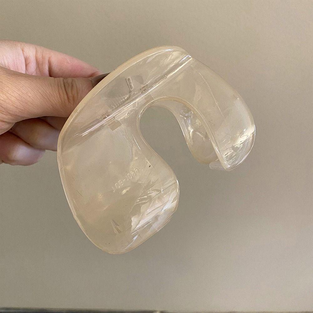 NEEDWAY U-shape Hair Claw Tidak Biasa Mode Retro Untuk Gadis Hiasan Kepala Plastik Ponytail Holder Bulang Temperamen Wanita Klip Rambut