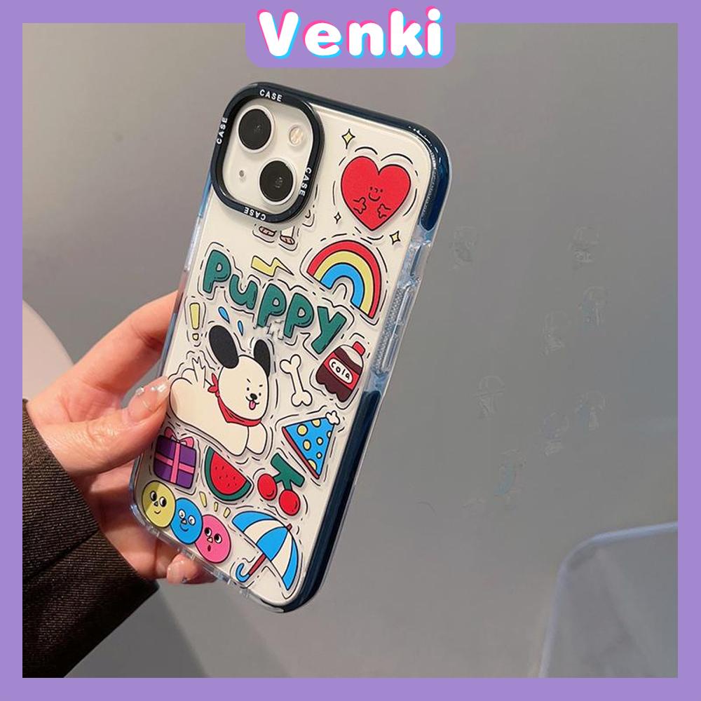 Case iPhone 11 Thicken Soft Silicone Big Hole Case Cute Cartoon Dog Camera Protection Shockproof Back Cover Compatible for iPhone 14 13 12 11 Pro Max 7 8 Plus X XR XS