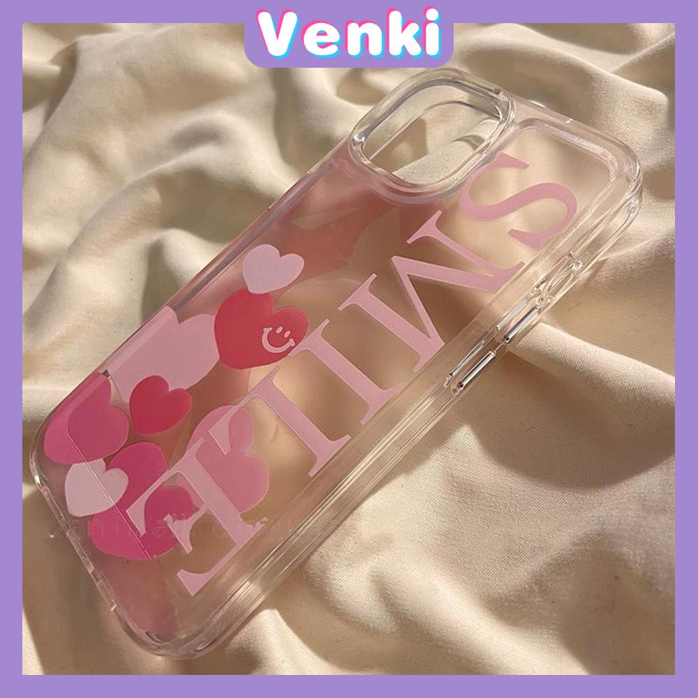 Case for iPhone 11 Soft TPU Clear Space Case Full Screen Pink Heart and Butterfly Plating Buttons Camera Protection ShockProof for iPhone 14 13 12 12 Plus 6 8 Plus XR XS