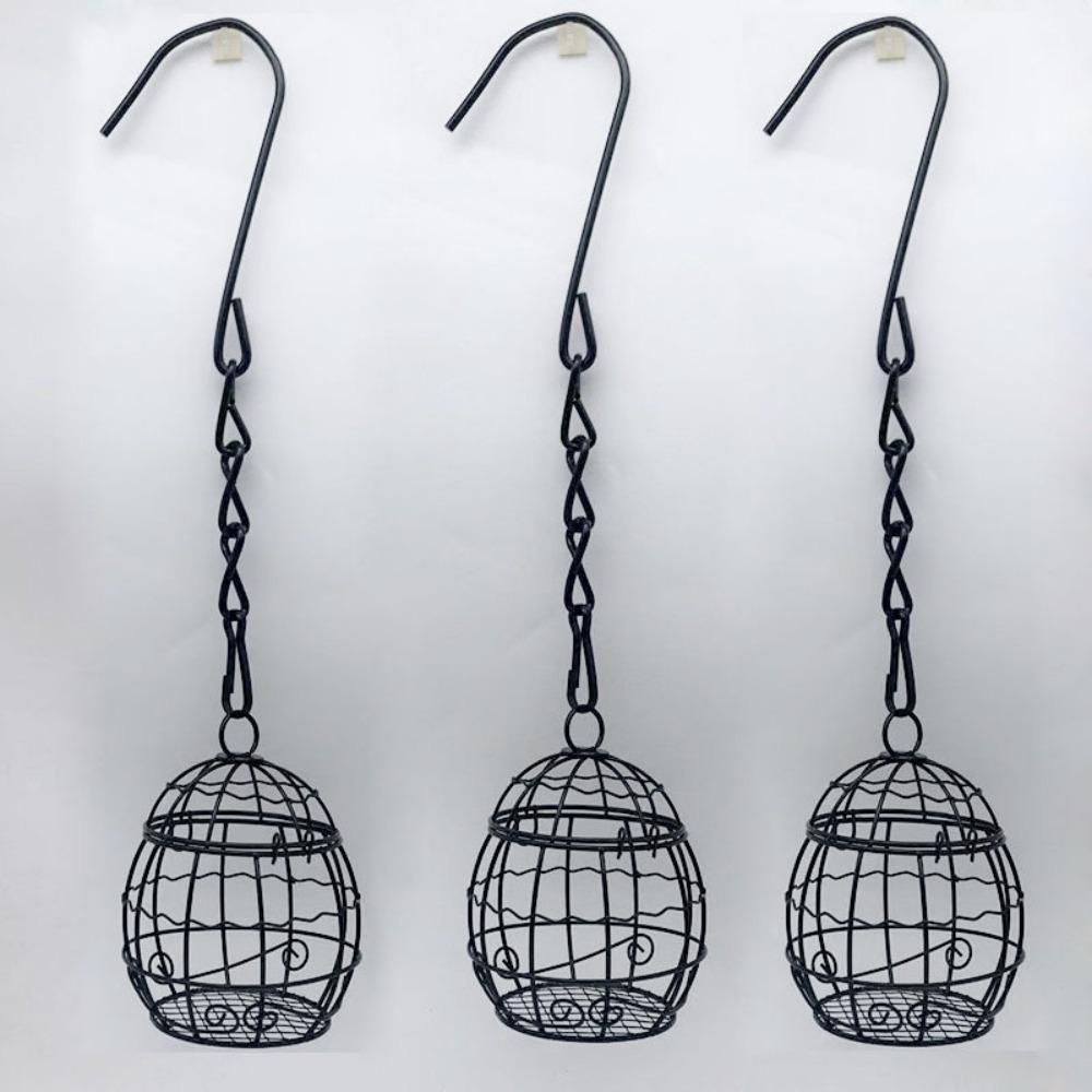 Solighter Bird Feeder Hewan Dengan Pengait Halaman Kebun Feeder Bird Cage