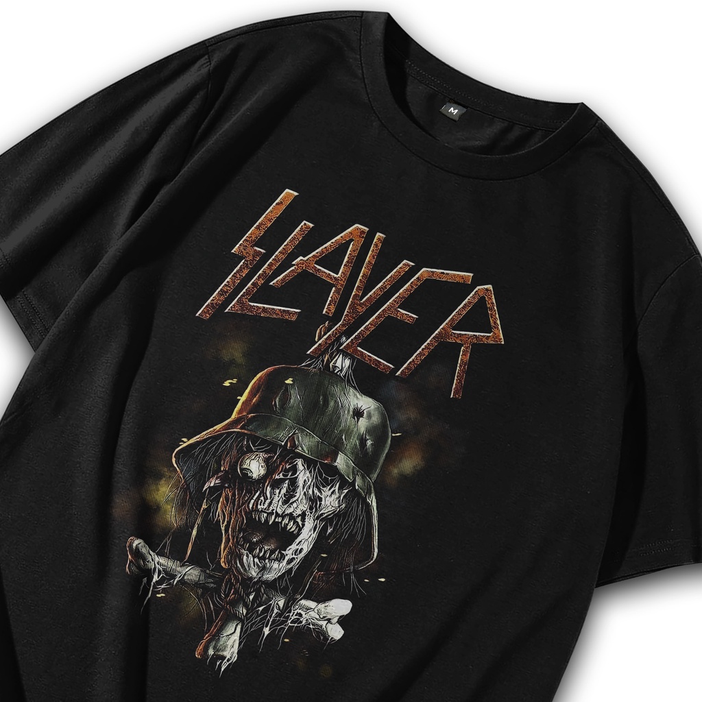 Kaos Metal / Baju Metal / Kaos Band Slayer Skull / T shirt Thrash Metal / Kaos Band / Tshirt Band / 