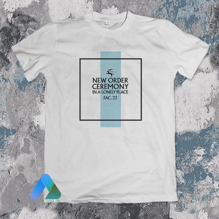 Kaos Band NEW ORDER - CEREMONY IN A LONELY PLACE WHITE