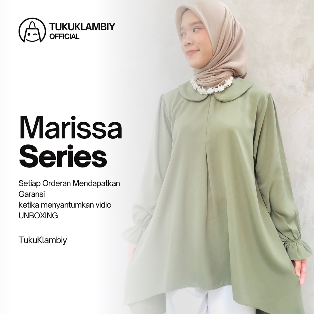 TUKUKLAMBIY ATASAN WANITA TUNIK UNTUK KERJA HARIAN &amp; KONDANGAN - SIMPLE &amp; ELEGANT KOREAN STYLE -