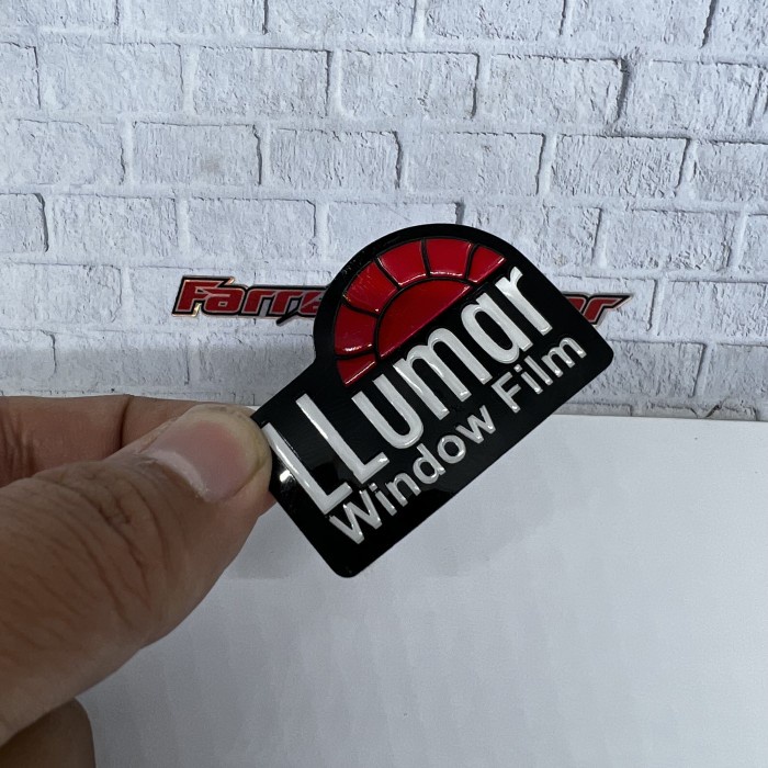 Sticker LLumar stiker embos kaca Film Lumar