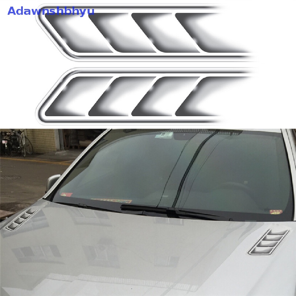Adhyu Stiker Insang Hiu Mobil Anti Air Auto Sticker Ventilasi Mobil Air Flow Fender Decor ID