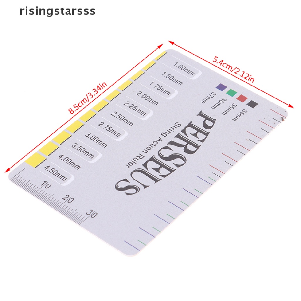 Rsid Span-new Aksesoris Gitar Gauge Ruler Alat Gitar Elektrik Untuk Instrumen Senar Jelly