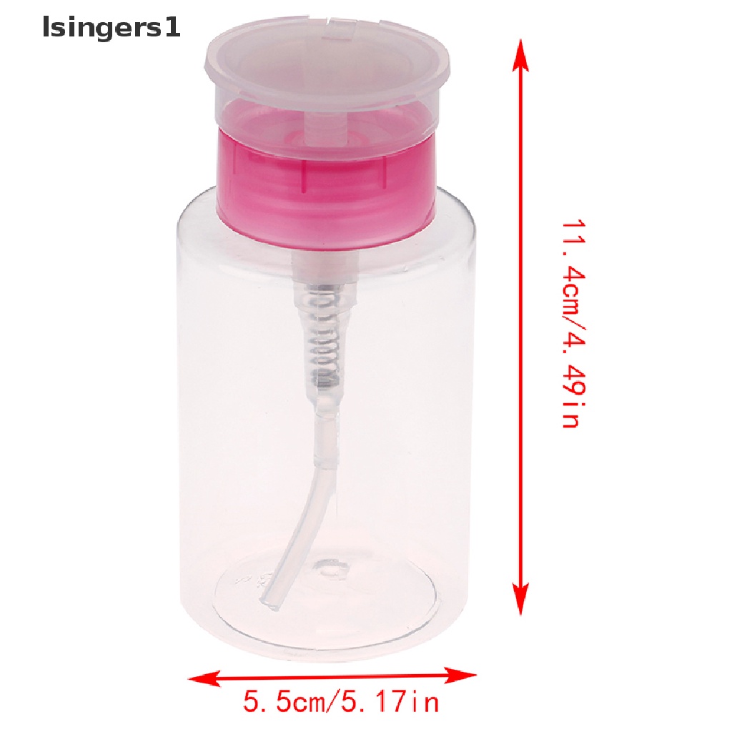 [lsingers1] Nail Art Equipment 160ml Empty Pump Dispenser Remover Clean Bottle mini bottle Boutique