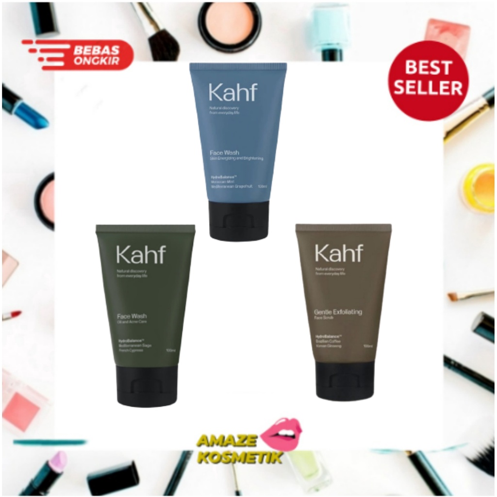 KAHF Face Wash &amp; Scrub 100ml - Amaze_Kosmetik