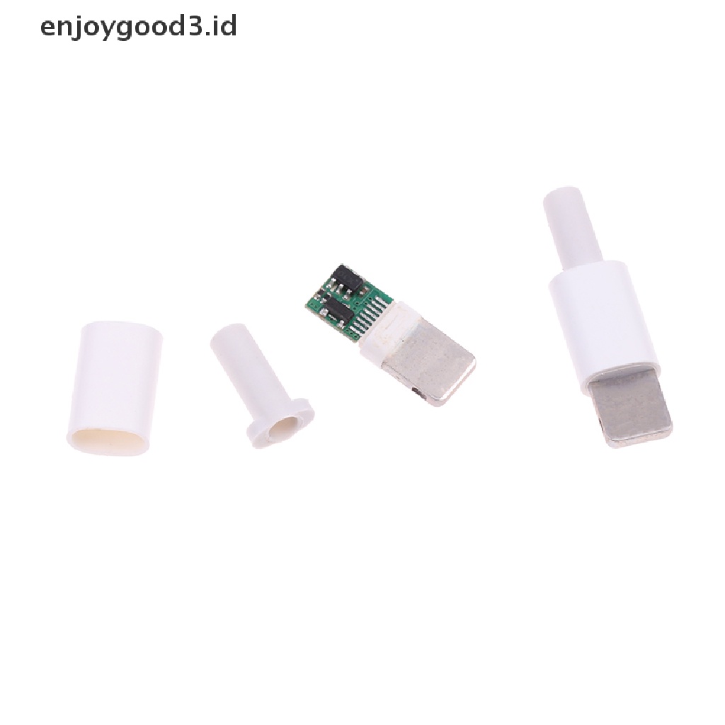[Rready Stock] 1Set Colokan USB Dengan Papan Chip Male Connector welding Data OTG Line Interface DIY (ID)