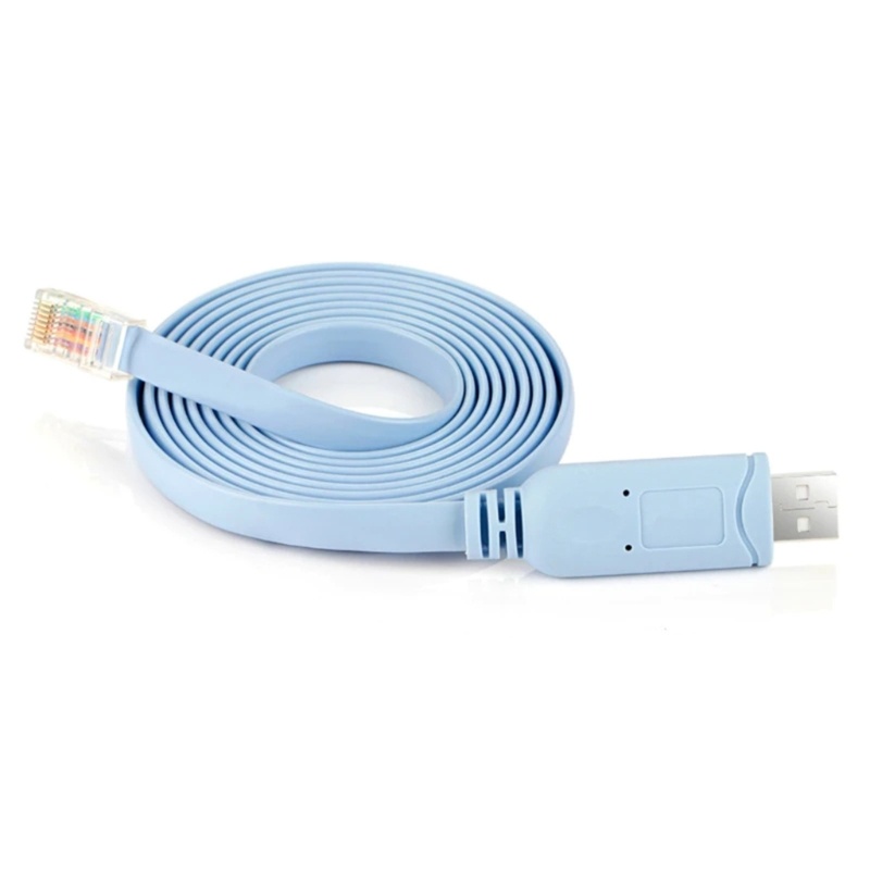 Zzz Kabel Konsol USB Fleksibel Untuk H3C Router Rollover Console Wire USB to RJ45 Console Cable Kawat Kabel Tahan Aus