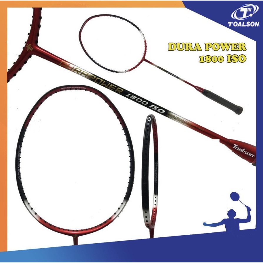 Raket Badminton TOALSON DURA POWER 1800 Original Toalson 100%
