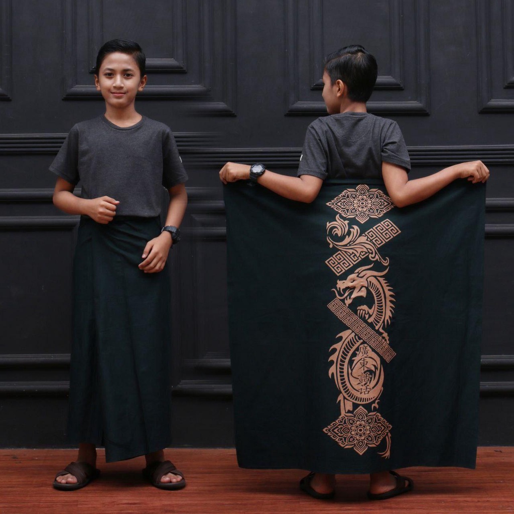 Batikid - Sarung Batik Katun Kekinian Anak SD - Naga Series