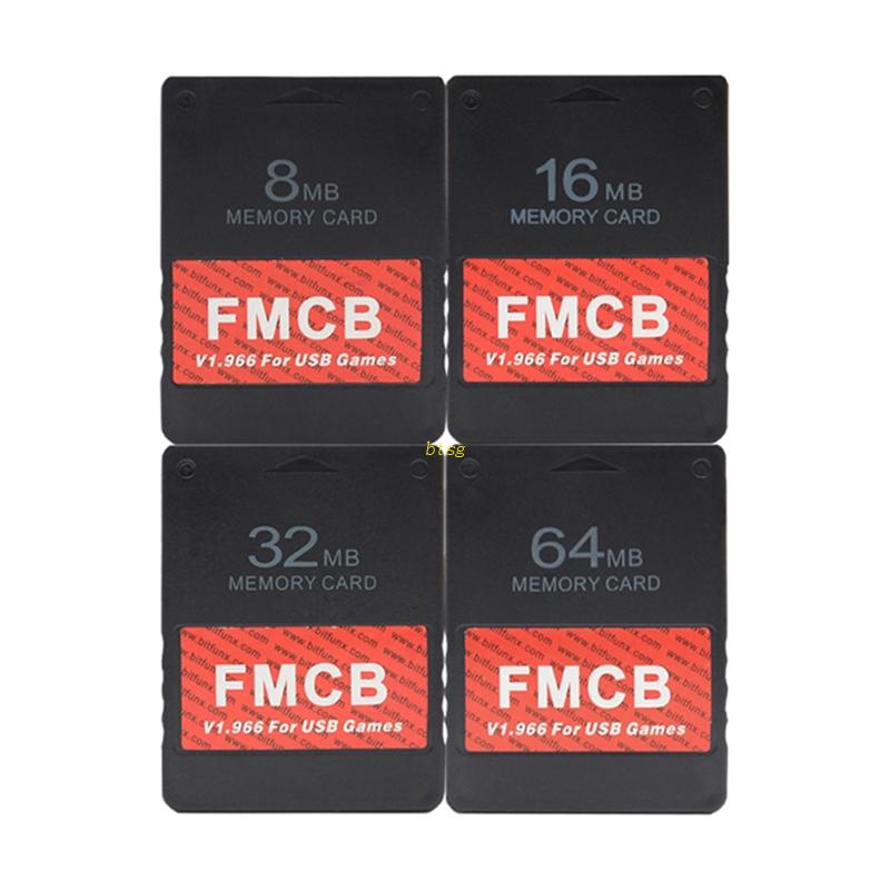 Btsg 8MB/16MB/32MB/64MB Memory Card Untuk FMCB V1.966 USB Vedio Gaming Untuk PS2 PS1 Cons