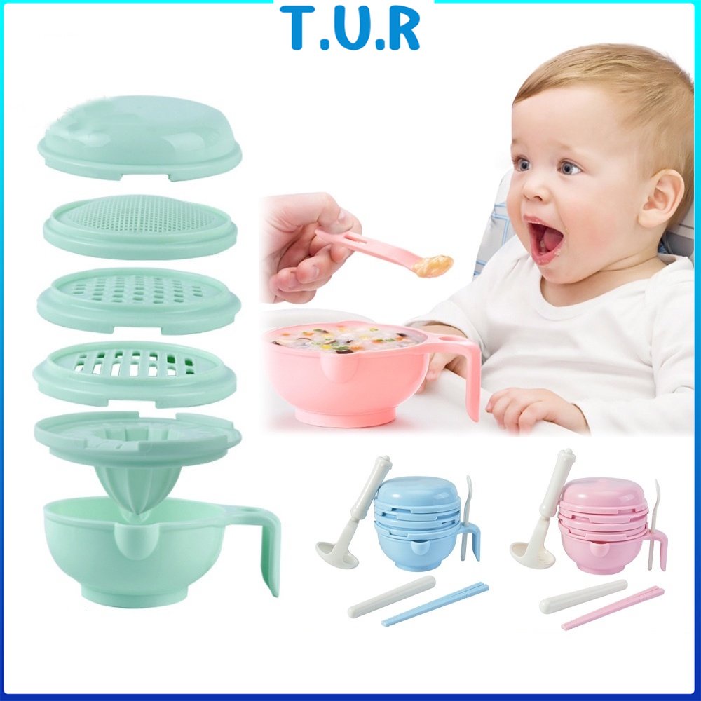 10 IN 1 Baby Food Maker Grinding Bowl Alat Pembuat Makanan Bayi Anak MPASI BPA FREE