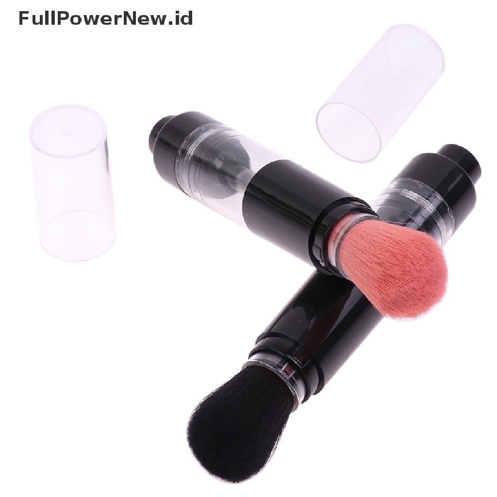 Power Refillable Powder Brush Makeup Kuas Makeup Bubuk Kosmetik Serat Buatan ID