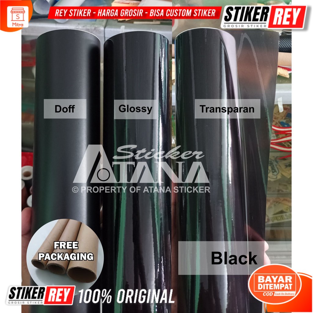 Skotlet Hitam Glossy Doff Transparan Merk Profix