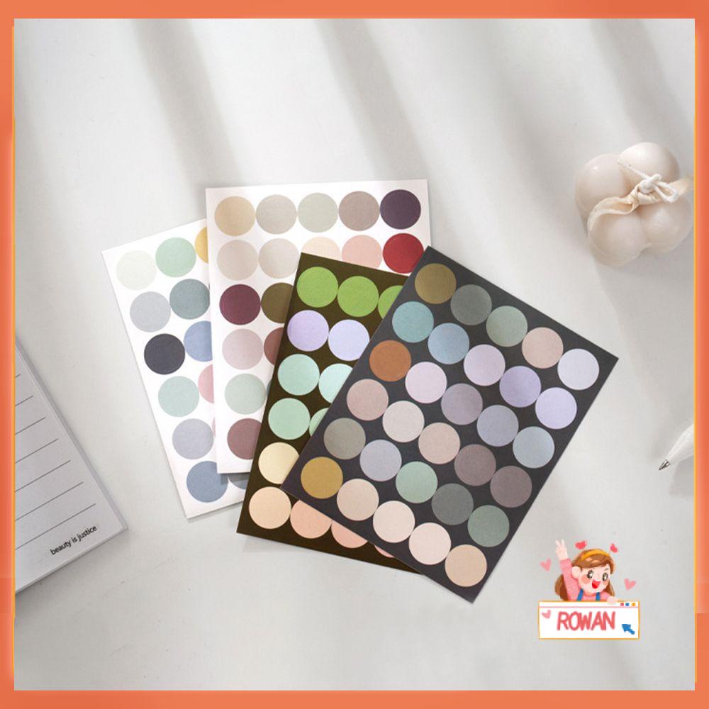 R-flower Dot Sticker Natural DIY Seri Warna Scrapbooking
