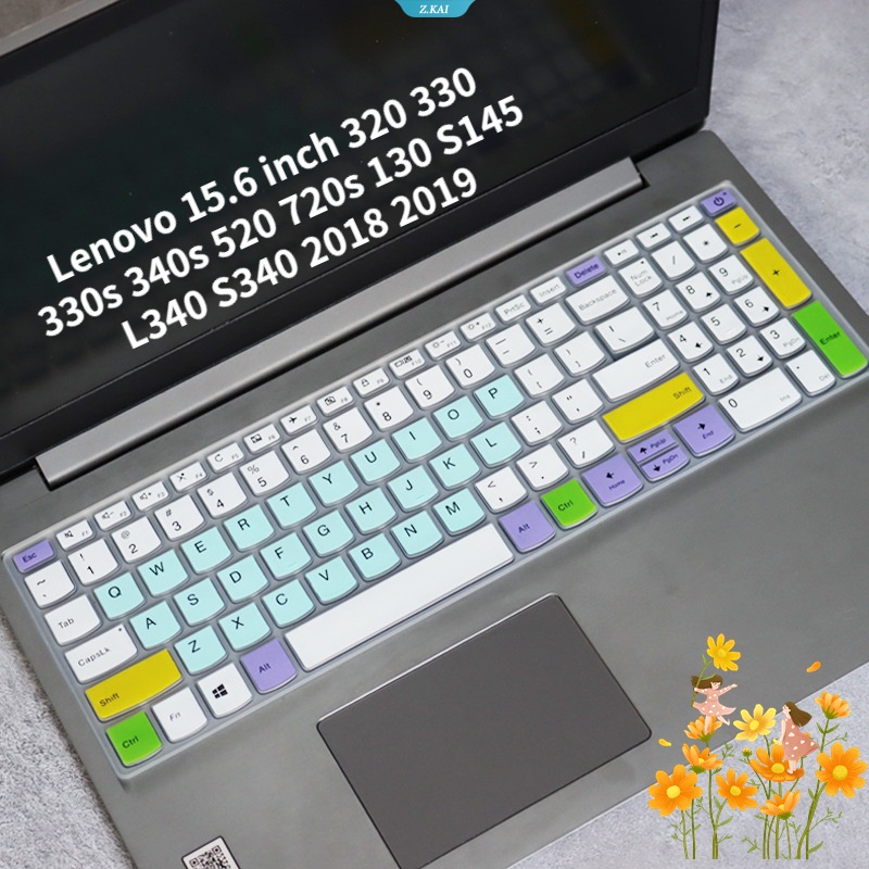 Casing Keyboard Komputer Cocok Untuk Lenovo 15.6 Inch 320 330 330s 340s 520 720s 130 S145 L340 S340 2018 2019 Film Pelindung Tahan Air Lembab Silikon Full Coverage [ZK]