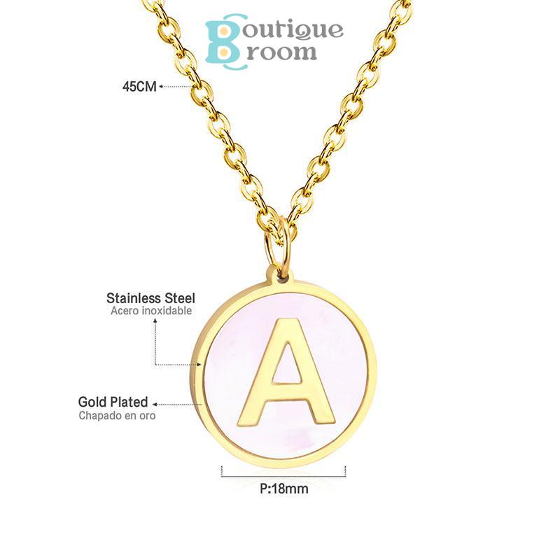 

Ready✨Surat Kalung，Temperamen Sederhana Serbaguna，26 Huruf，Kalung Paduan Rantai KlavikulaBER