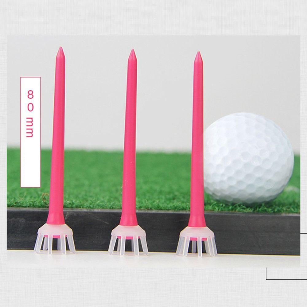 Populer 10PCS Golf Tees Alat Latihan Plastik Aksesoris Golf Tahan Lama