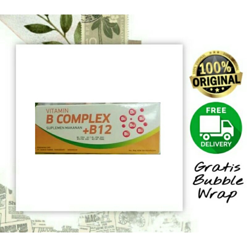 Vitamin B Complex + B12 / Suplemen makanan / Vitamin B complex samco