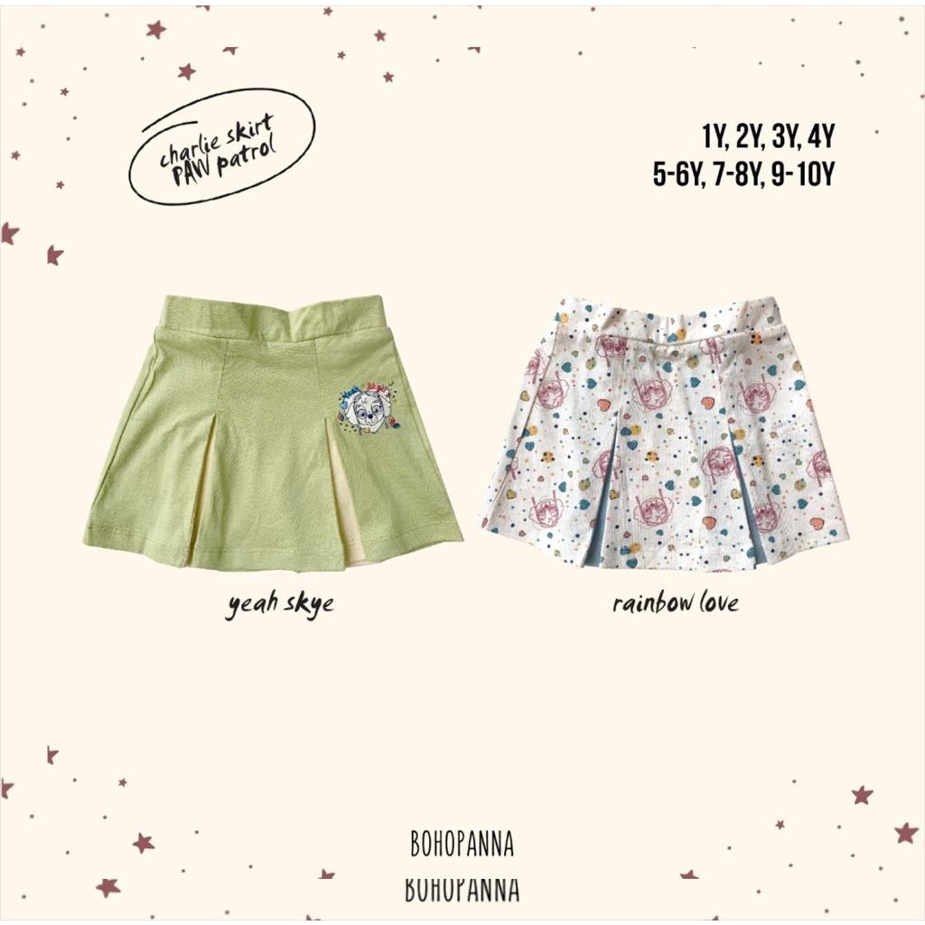 [TOMS] BOHOPANNA (1pcs) Charlie Skirt Paw Patrol / Rok Anak Perempuan