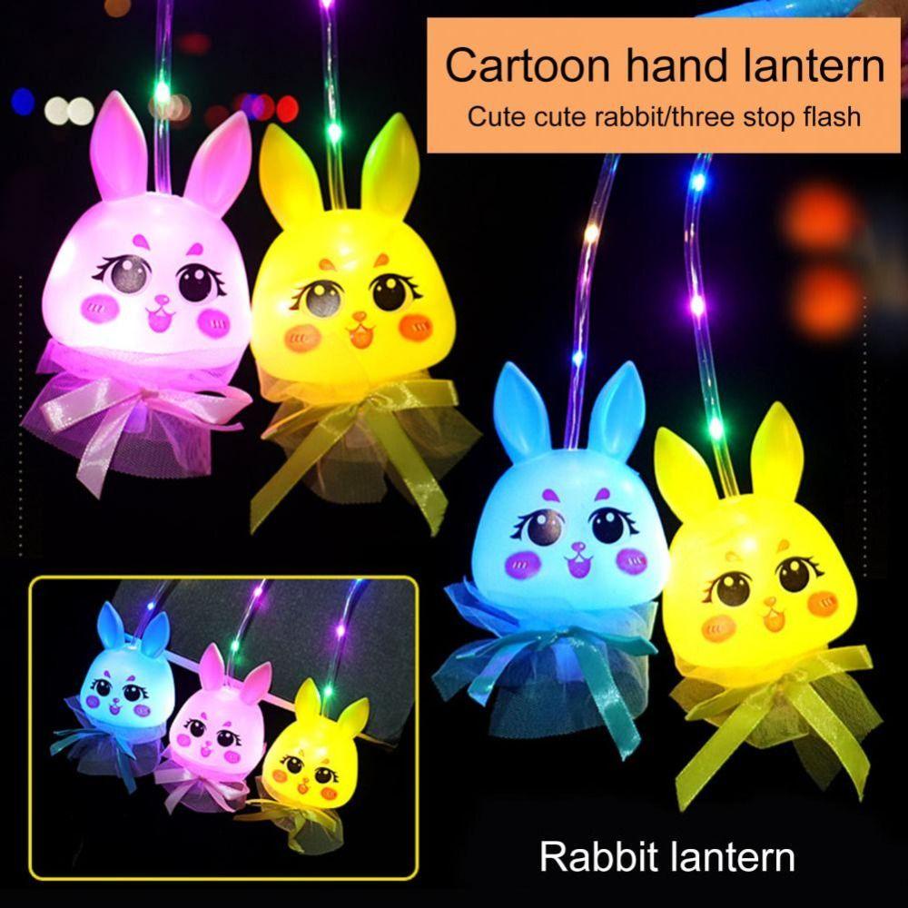 Mxbeauty Luminous Lantern Mainan Anak Mainan Masa Kecil Anak Hadiah Hiburan Hadiah Home Decor Entertainment Alat Untuk Mainan Anak Colorful Flash Toys Luminous Rabbit Lantern