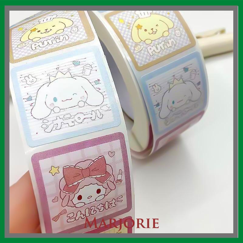 Kartun Lucu Bahan Scrapbook Sticker Melody Crayon Shin-chan Line Dog DIY Stiker Dekoratif-MJD