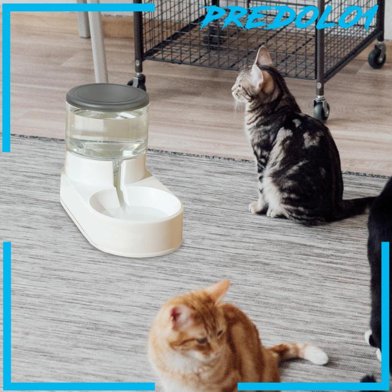 [Predolo1] Tempat Makan Hewan Peliharaan Otomatis Waterer Kucing Anjing Piring Minum Air Mancur Nonslip Base