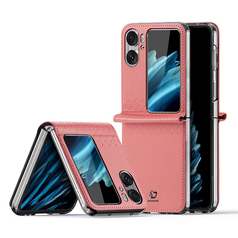 Oppo FindN2Flip Casing Hp Kulit Fashion Ada 3warna