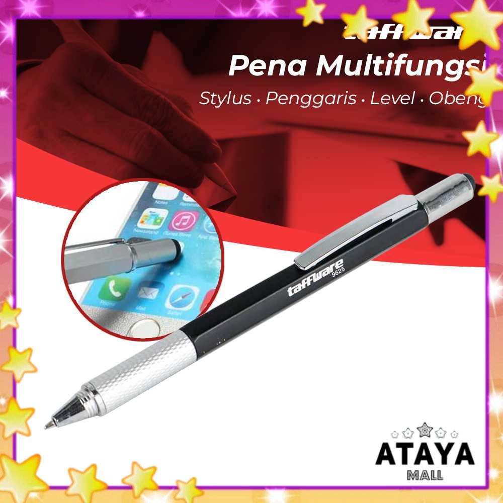 

Taffware Pena Multifungsi Stylus + Penggaris + Level + Obeng