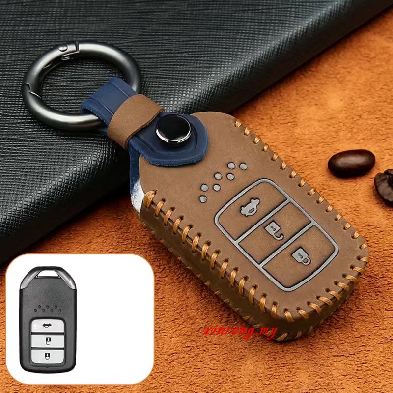 Untuk Honda All-New City/CRV/Accord/Civic FC 10Gen Type-R 2016-2021 HandSewn Keyless Remote Kulit Key Cover Case