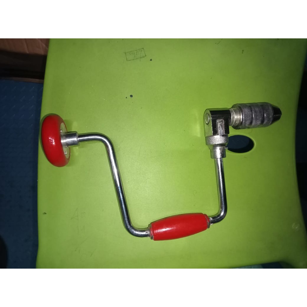 NEW BOR ENGKOL 2 GIGI 10 INCHI TOP QUALITY BOR KAYU MANUAL ALAT BOR TANGAN PUTAR