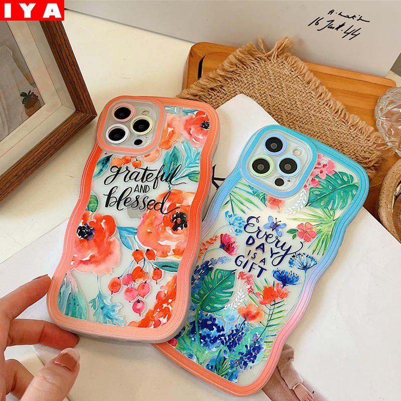 Case VIVO V25E V25 Y02 Y16 Y22 Y22S Y35 Y21T Y21S Y33S Y12 Y15 Y17 Y11 Y12S Y12A Y15S Y15A Y20S Y91C Y19 Y30 Y50 Prime Desain Tanaman Bunga Hutan Hujan Modern Halus Populer Cover