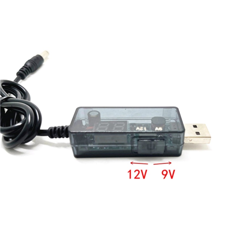Zzz USB 5V to DC 9V 12V DC5 5mm 35mm Power Boost-Line Step UP Module USB Power Adapter Converter Kabel5 5x2 1mm 3 5x1
