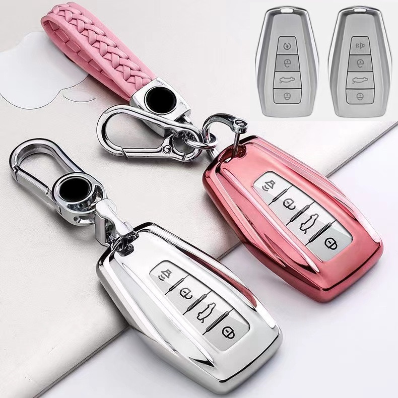 Untuk proton X50 Key holder keyring Soft TPU car Key Case Cover proton remote Kunci Mobil Tas Keychain Aksesoris Mobil