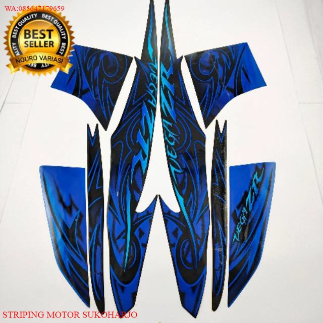 (ORI) Striping Yamaha Vega zr 2010 biru body standar KUALITAS ORIGINAL MURAH