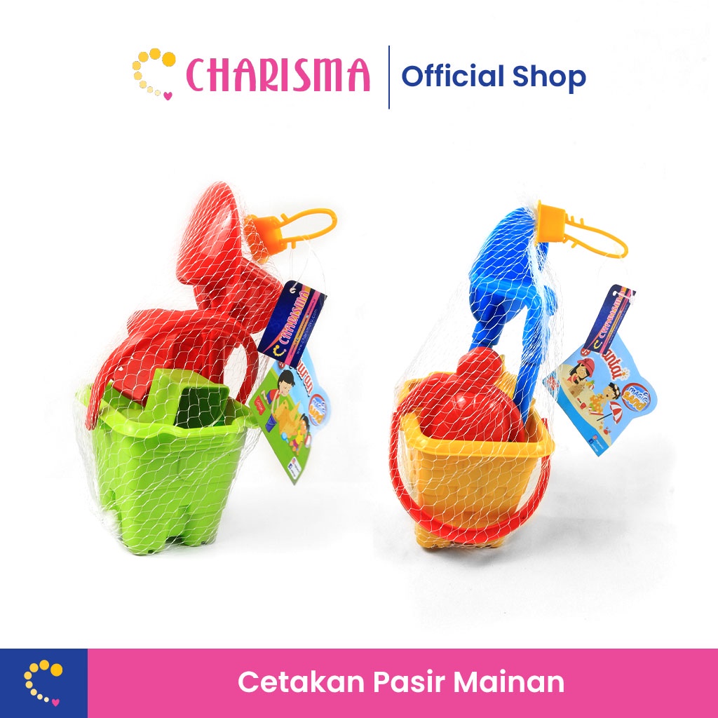 Mainan Cetakan Pasir Ember Set - Charisma Cetakan Mainan Pasir Ajaib Cetakan Fun Doh - Mainan Pantai