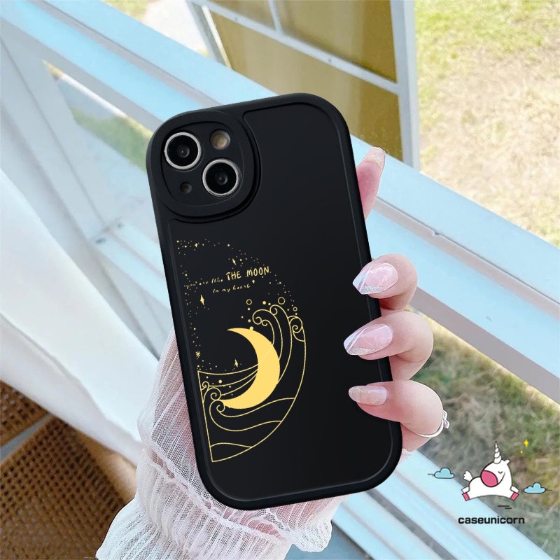 Casing Soft Couple Case Redmi 12C 10A 9 10 A1 9C 10C 9A 9T K40s POCO X3 NFC Pro M3 F4 Redmi Note11 10s 11s 10 Pro 8 9 Pro 9s 11Pro+Mi 12 11 Lite 11T Simple The Sarung Matahari Bulan