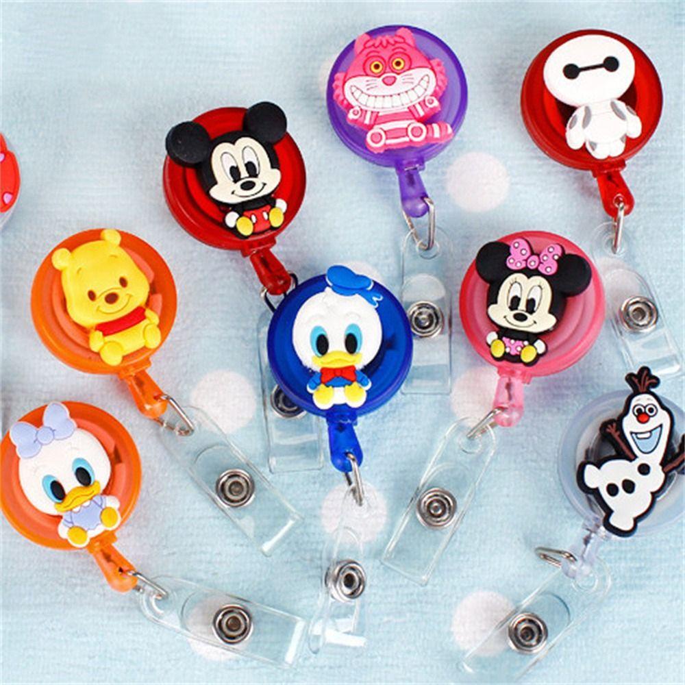 Mxbeauty Retractable Badge Reel Siswa Perlengkapan Kantor Perawat Dokter Kartun Card Holder Badge Holder Name Card Holder