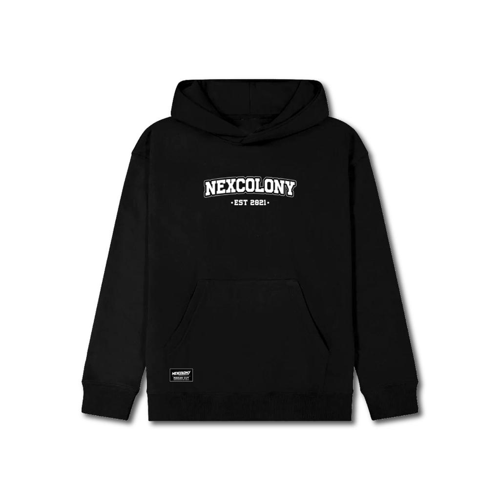 Hoodie Hitam Nexcolony Logo Official Store Nexcolony