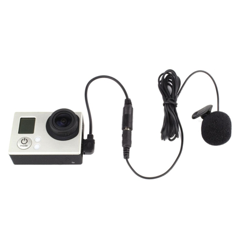 Zzz Omnidirectional Lavalier Lapel Microphone Untuk Hero3 3+ 4aksesoris Kamera